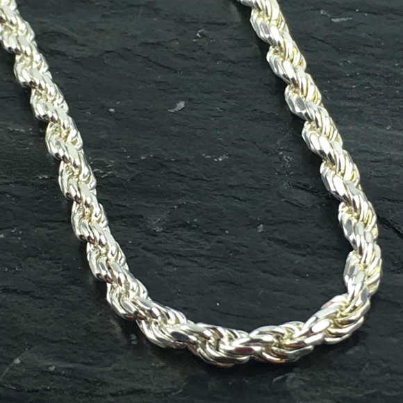 IBB Italy Rope Chain Sterling Silver 925 Bracelet 7 1/4 - Picture 4 of 8